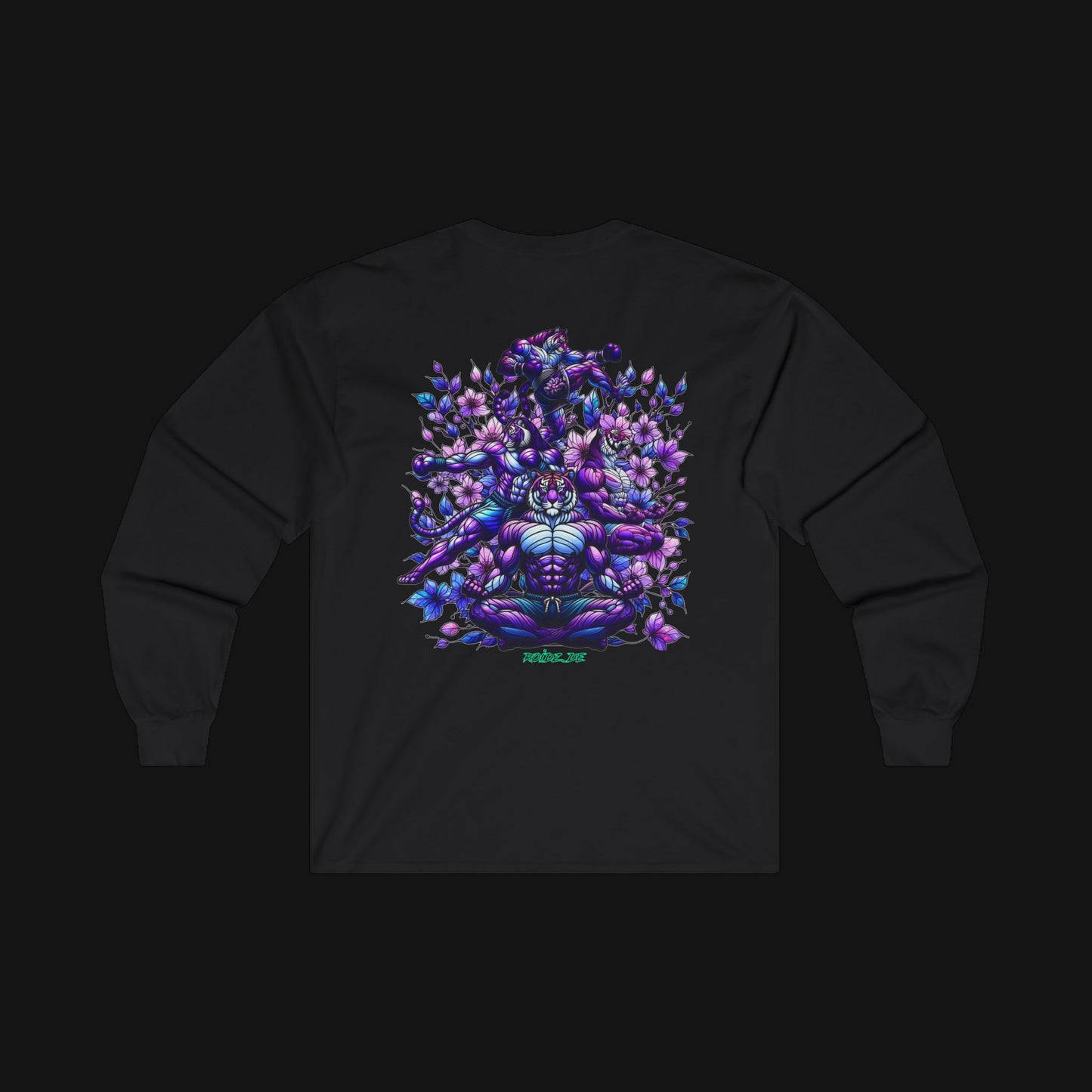 Longsleeve (100% Baumwolle) - Meditieren, hinten