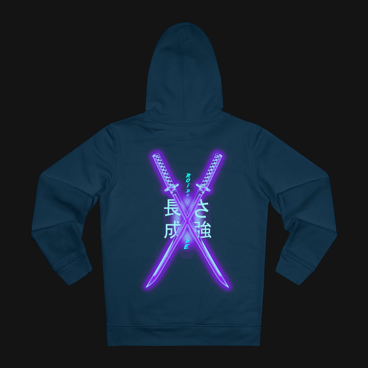 Winter-Hoodie (85% Baumwolle) - Schwerter, hinten