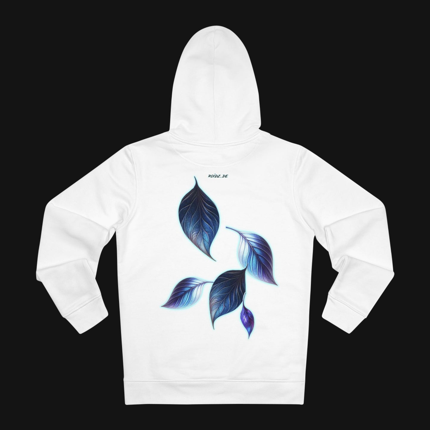 Winter-Hoodie (85% Baumwolle) - Blätter, hinten