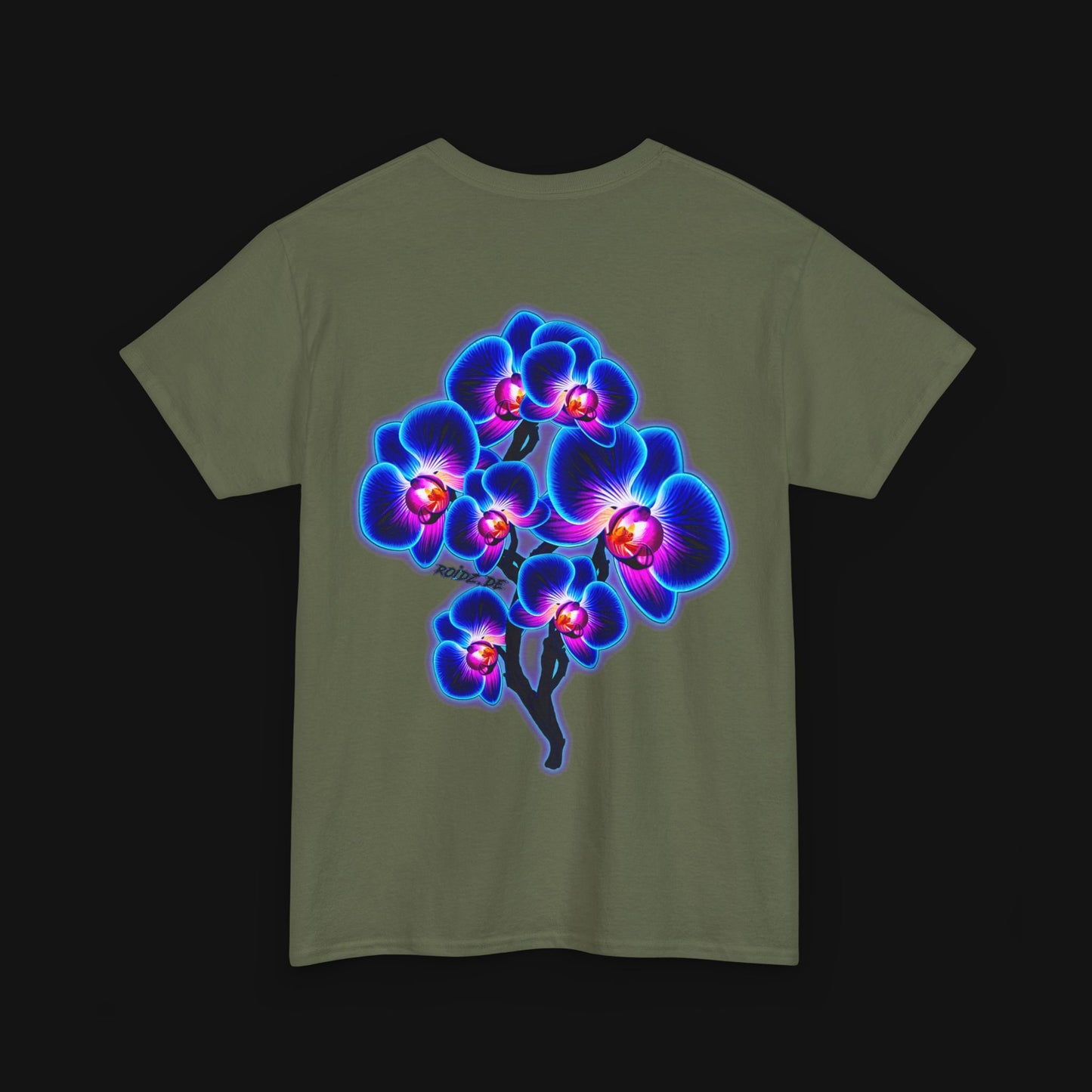 T-Shirt (100% Baumwolle) - Orchidee, hinten