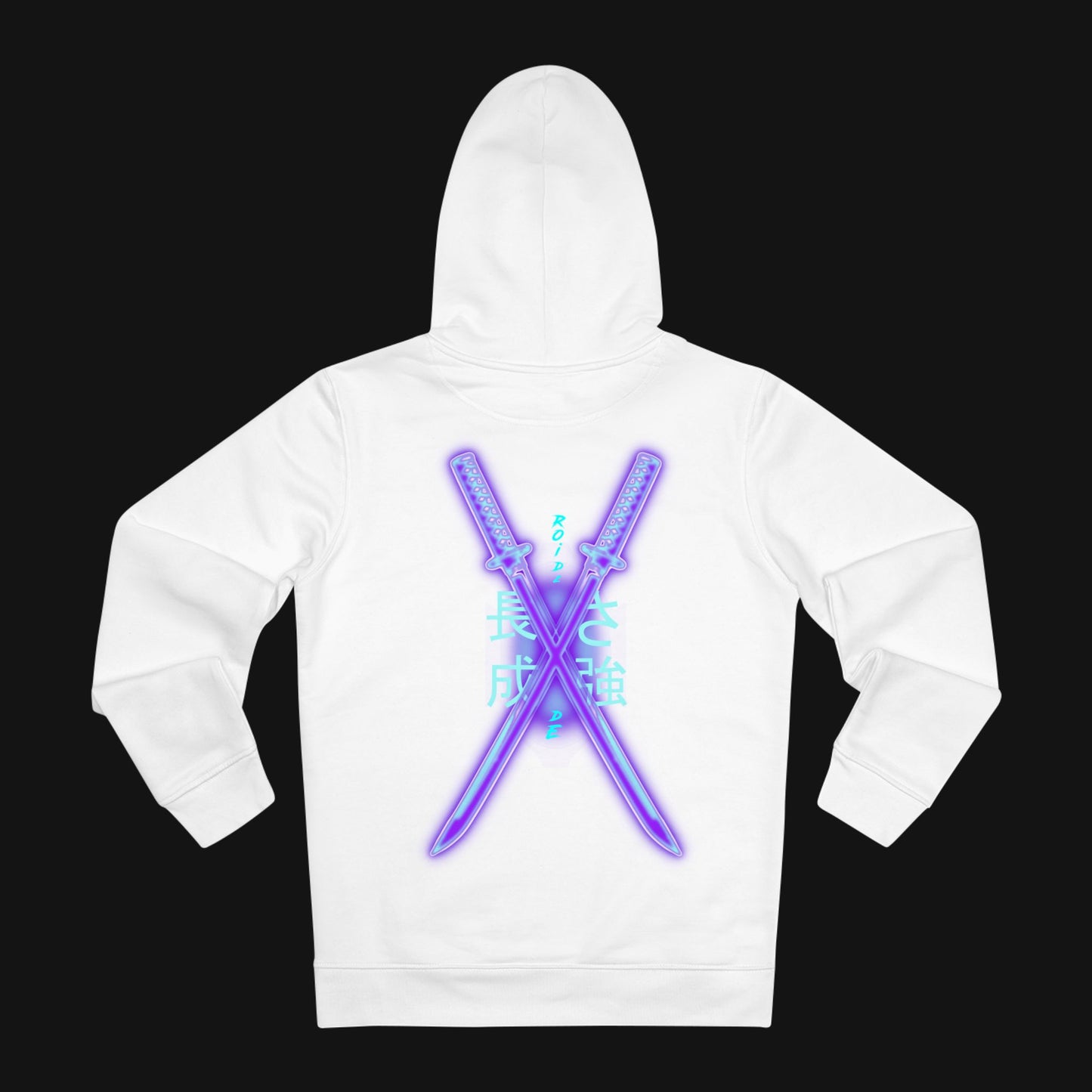 Winter-Hoodie (85% Baumwolle) - Schwerter, hinten