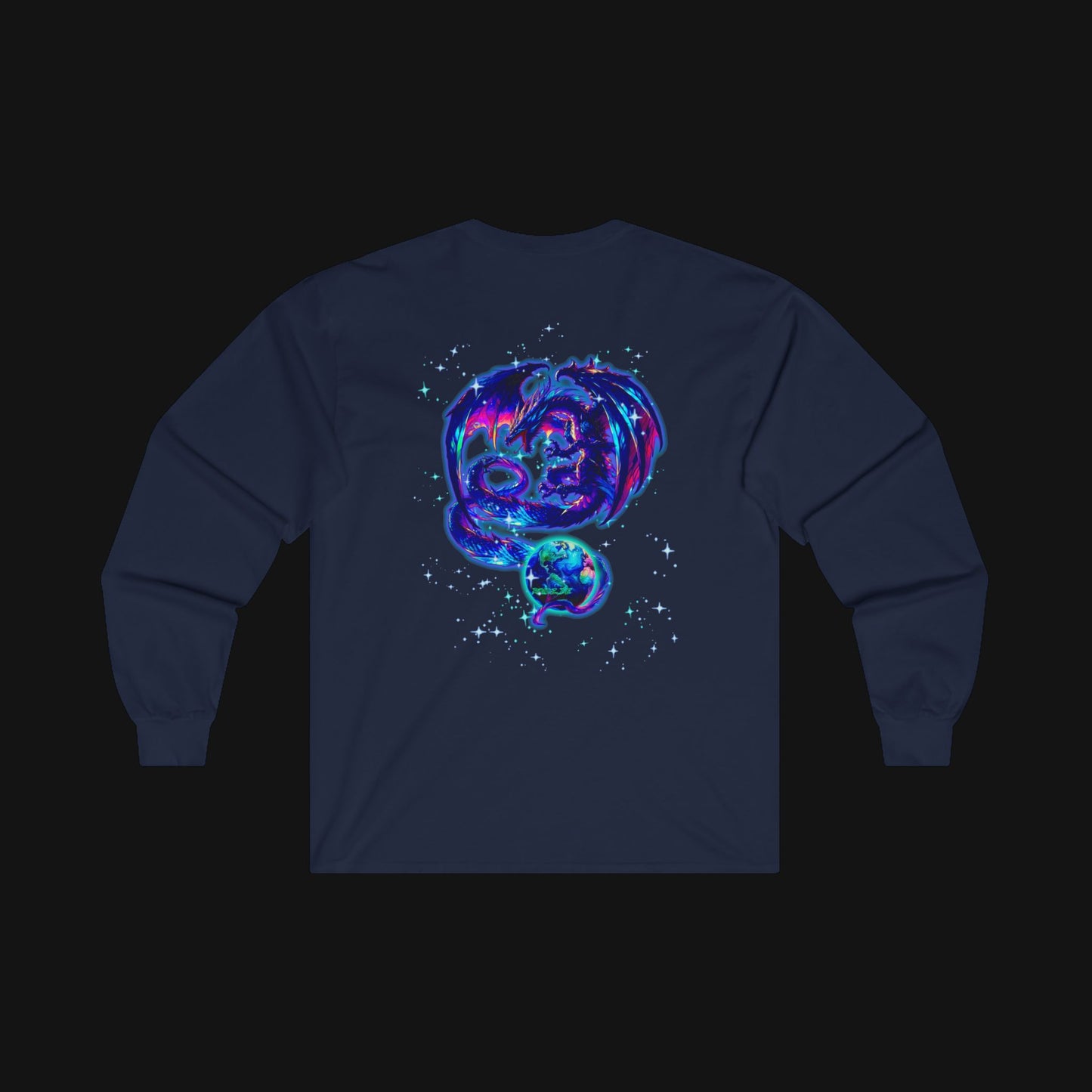 Longsleeve (100% Baumwolle) - Drachen, hinten