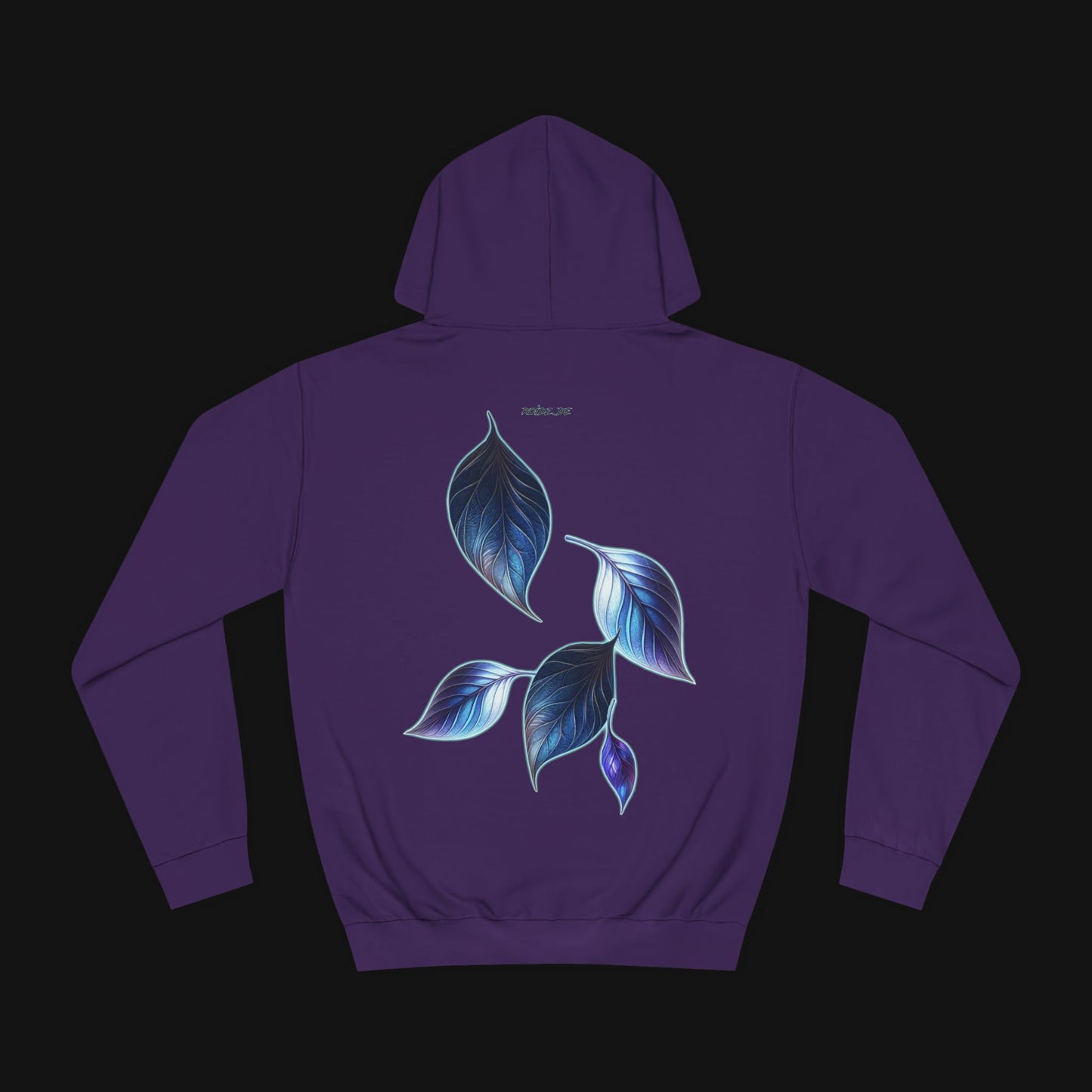 Hoodie (80% Baumwolle) - Blätter, hinten