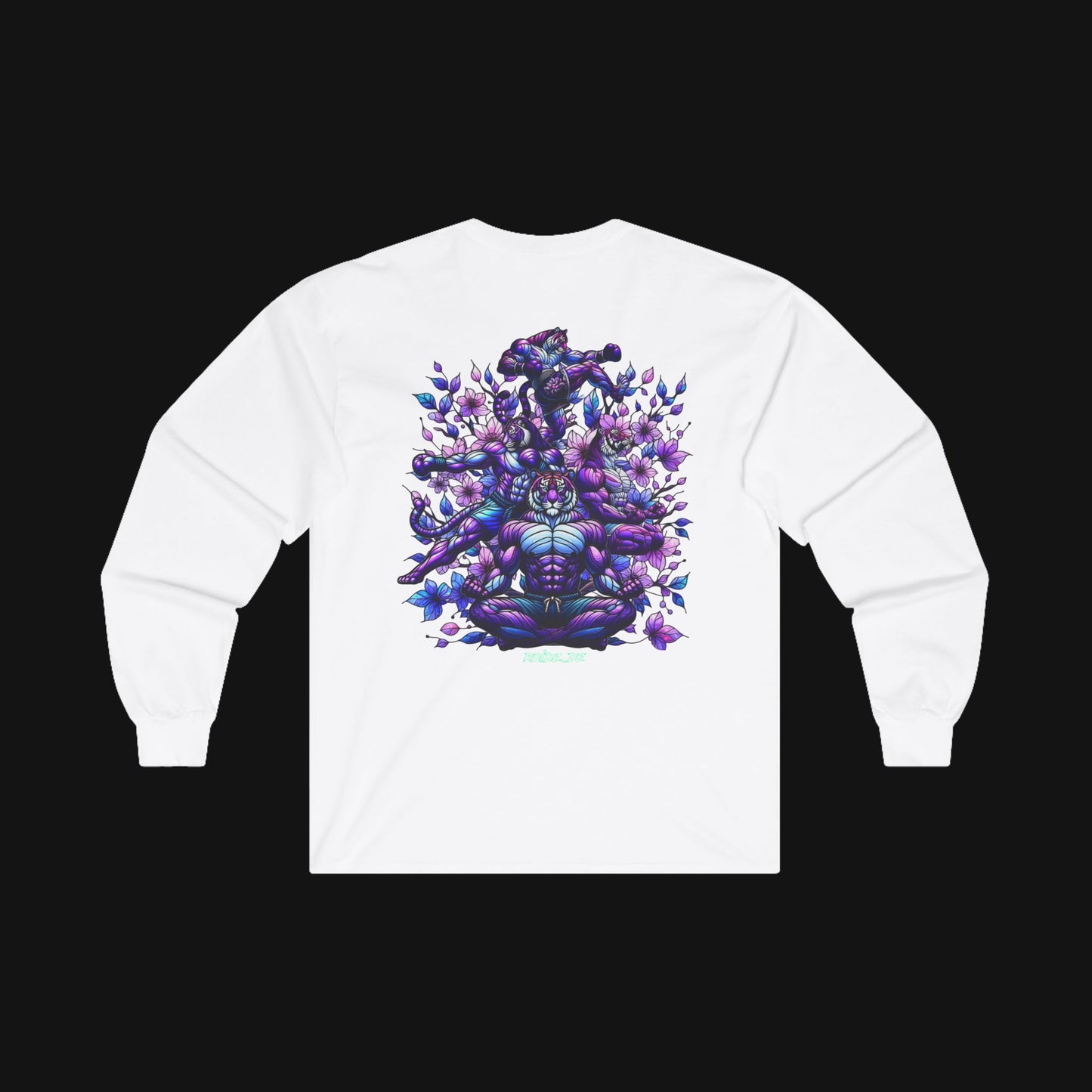 Longsleeve (100% Baumwolle) - Meditieren, hinten