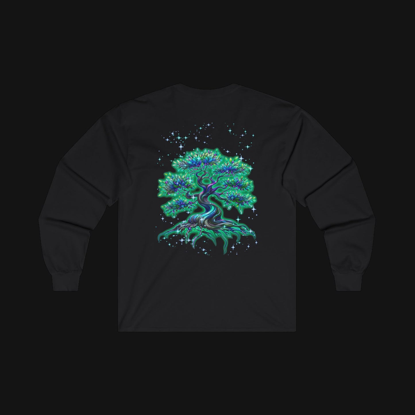 Longsleeve (100% Baumwolle) - Baum, hinten