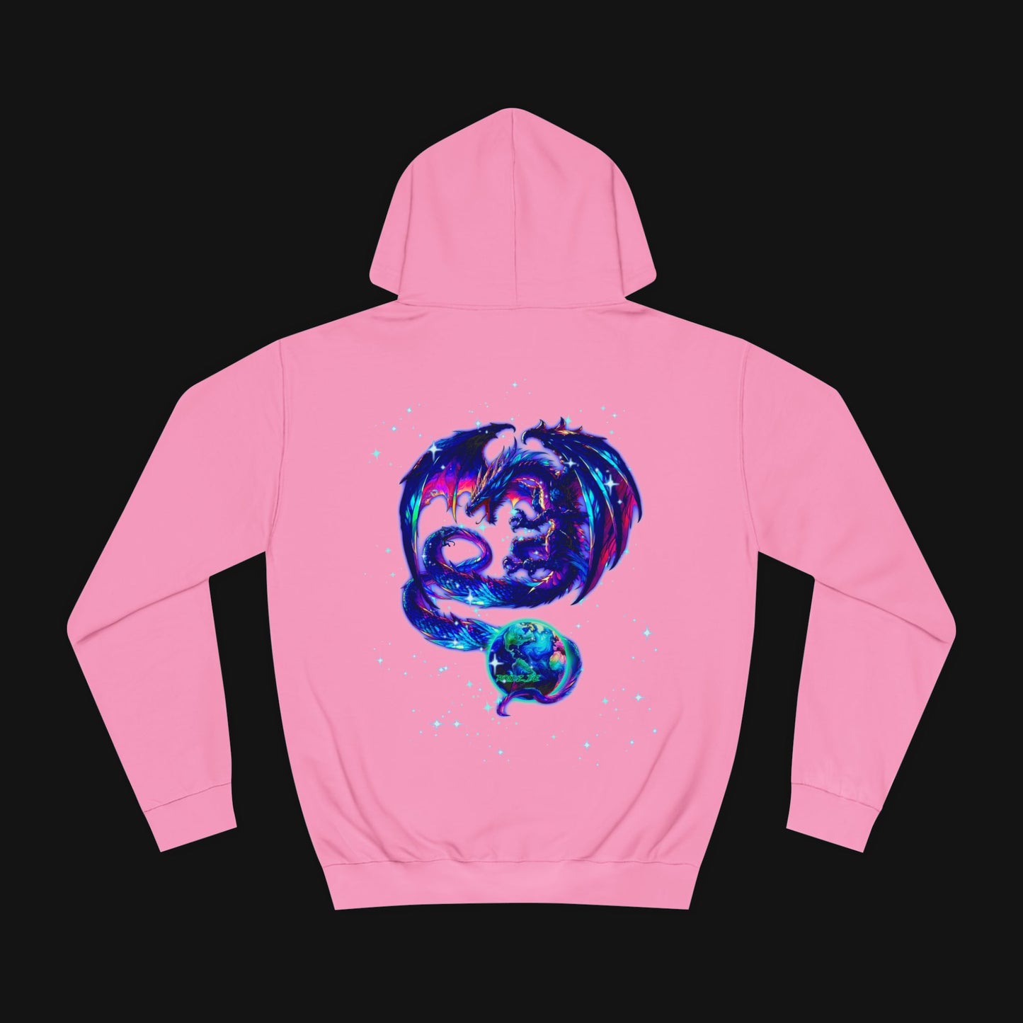 Hoodie (80% Baumwolle) - Drachen, hinten