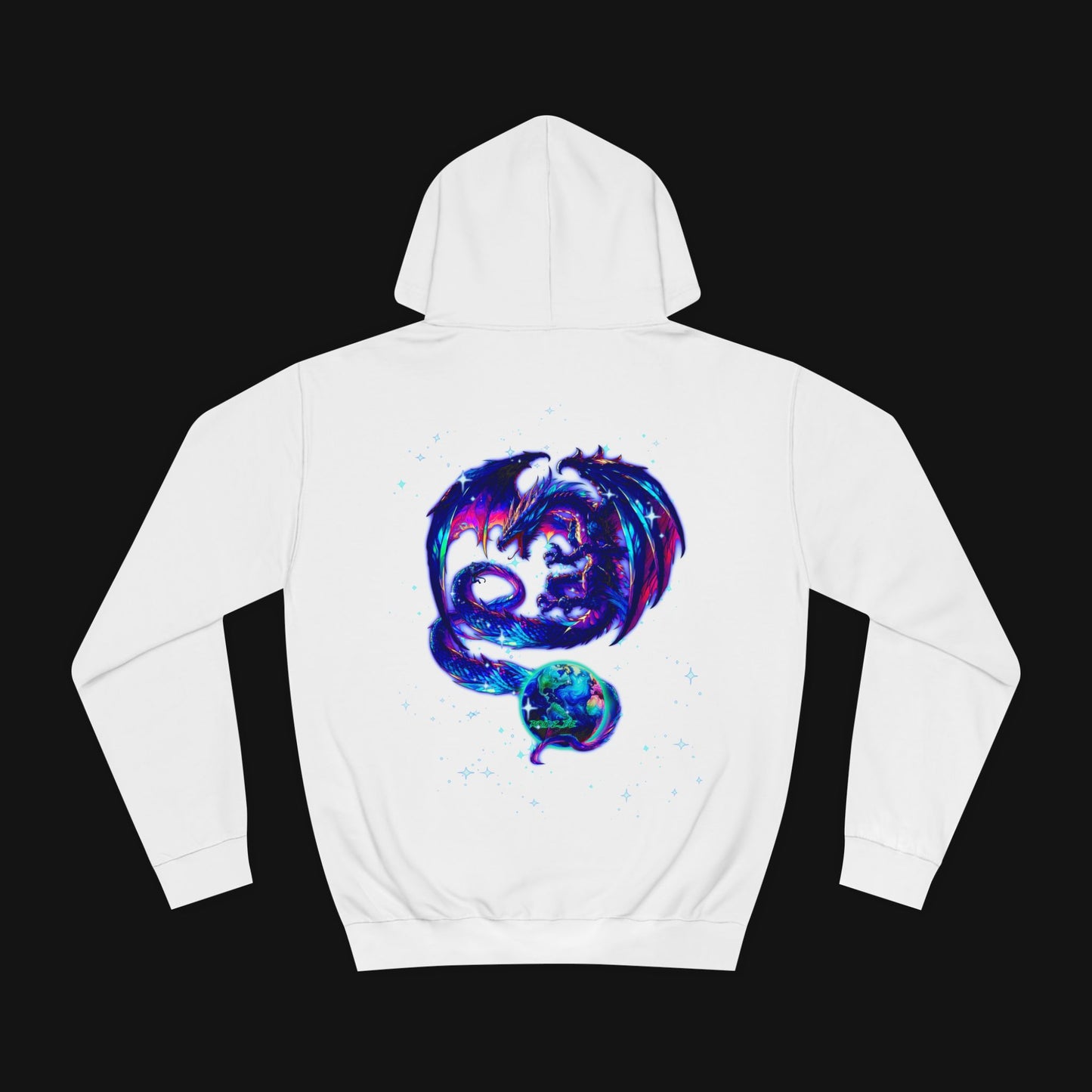 Hoodie (80% Baumwolle) - Drachen, hinten