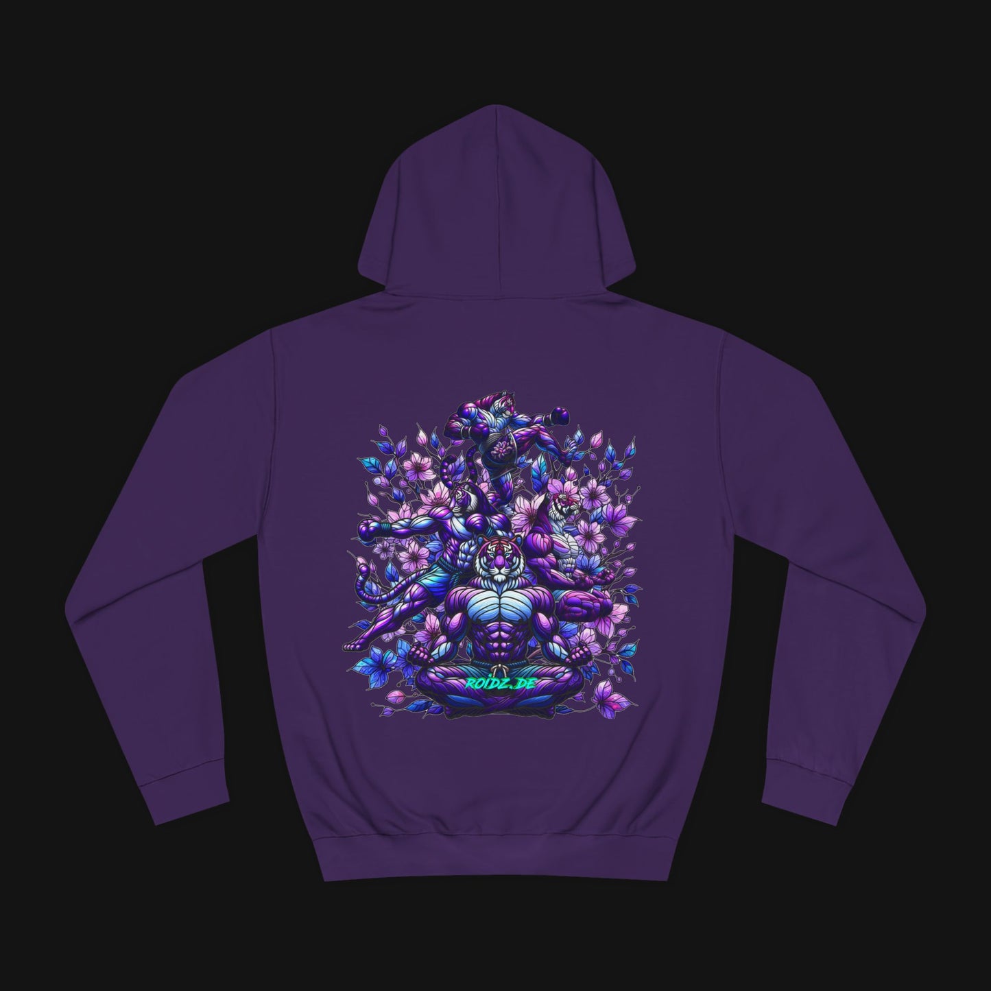 Hoodie (80% Baumwolle) - Meditieren, hinten