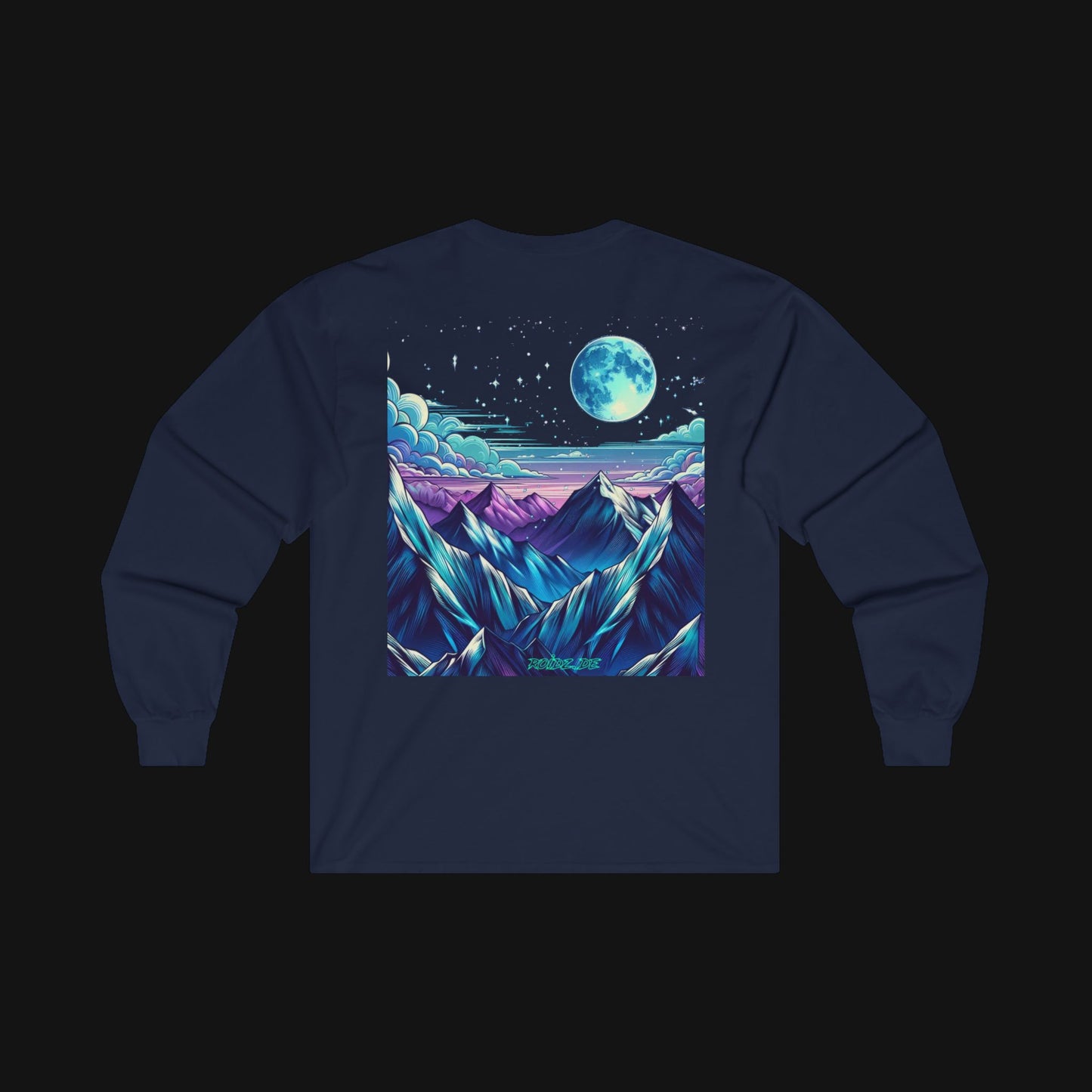 Longsleeve (100% Baumwolle) - Berge, hinten