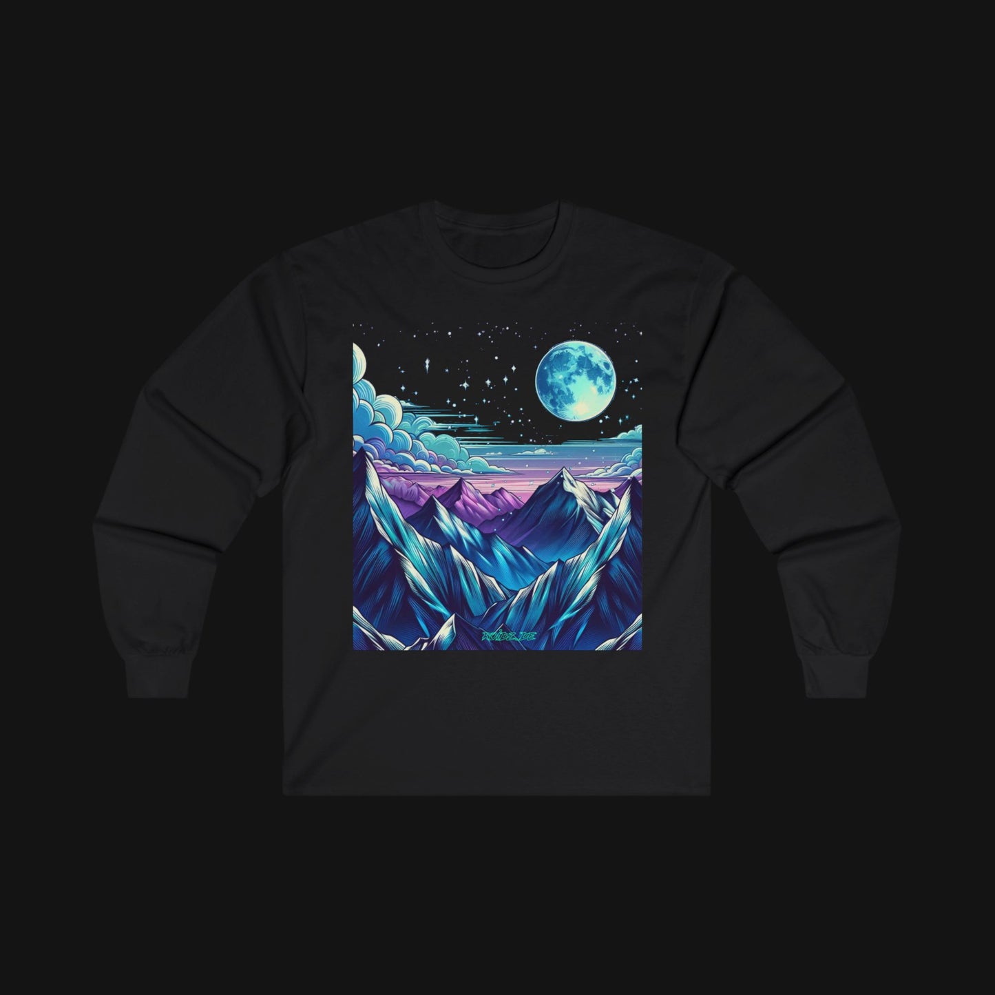 Longsleeve (100% Baumwolle) - Berge, vorne