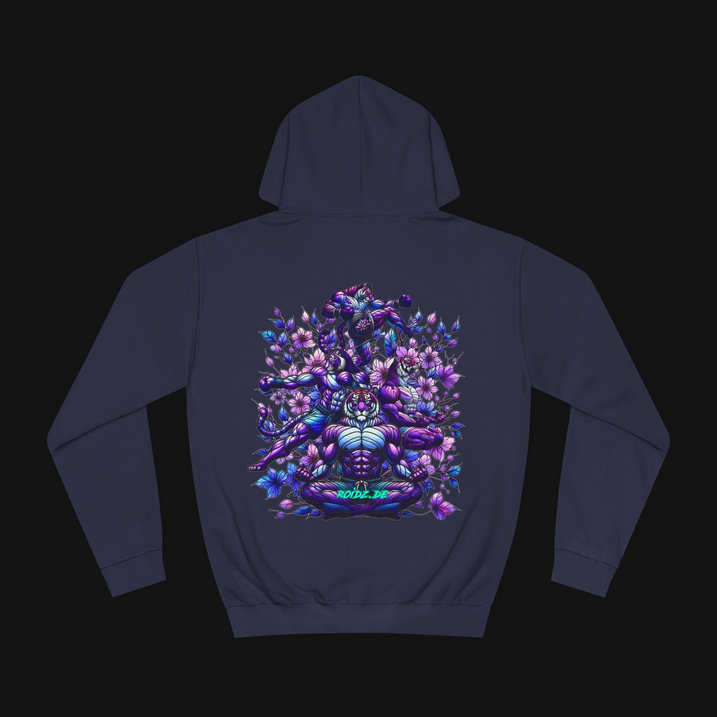 Hoodie (80% Baumwolle) - Meditieren, hinten