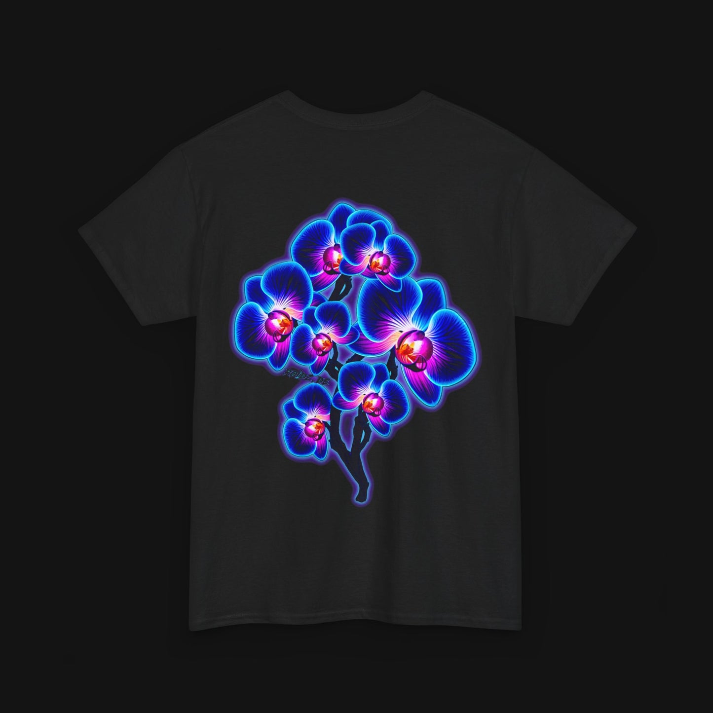 T-Shirt (100% Baumwolle) - Orchidee, hinten