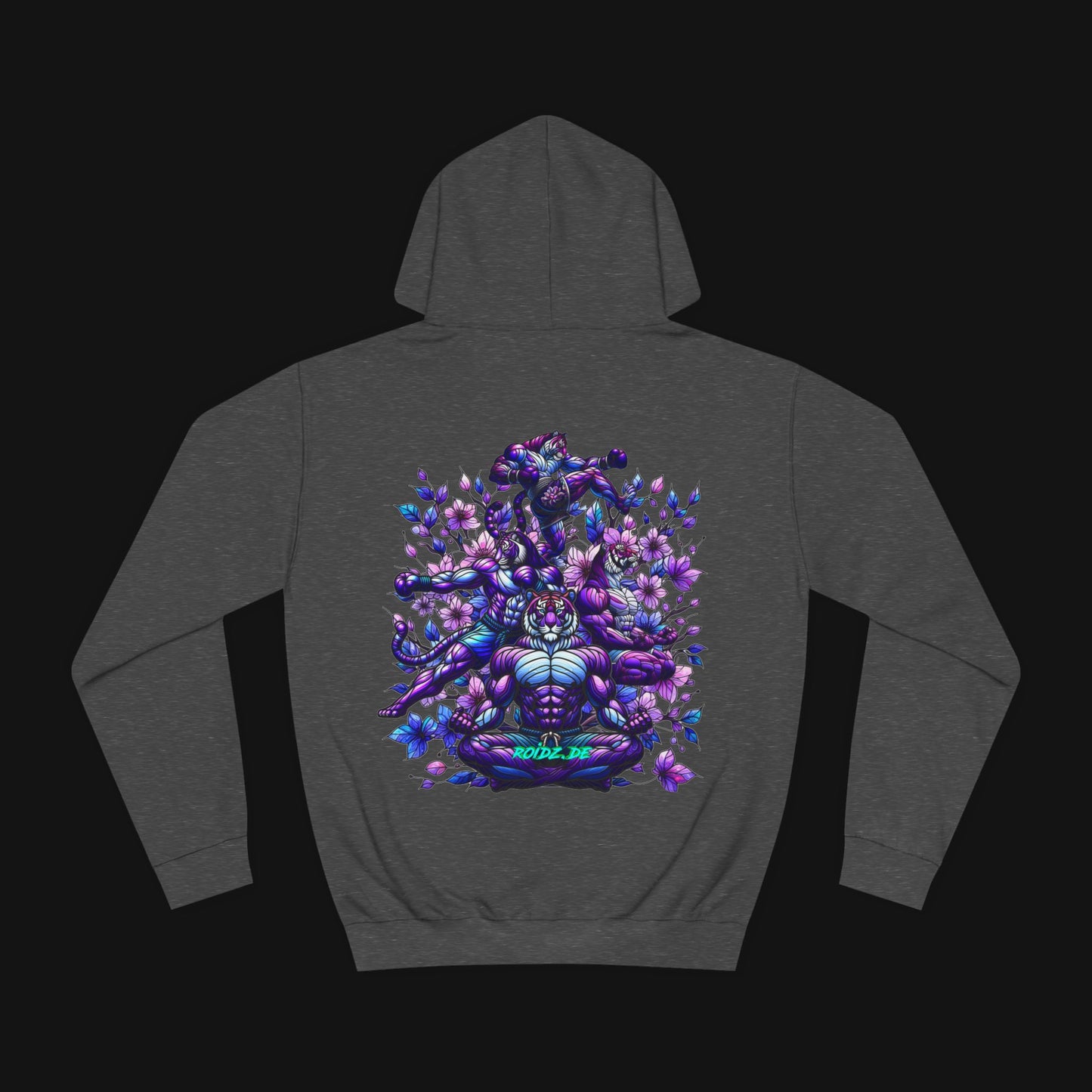 Hoodie (80% Baumwolle) - Meditieren, hinten