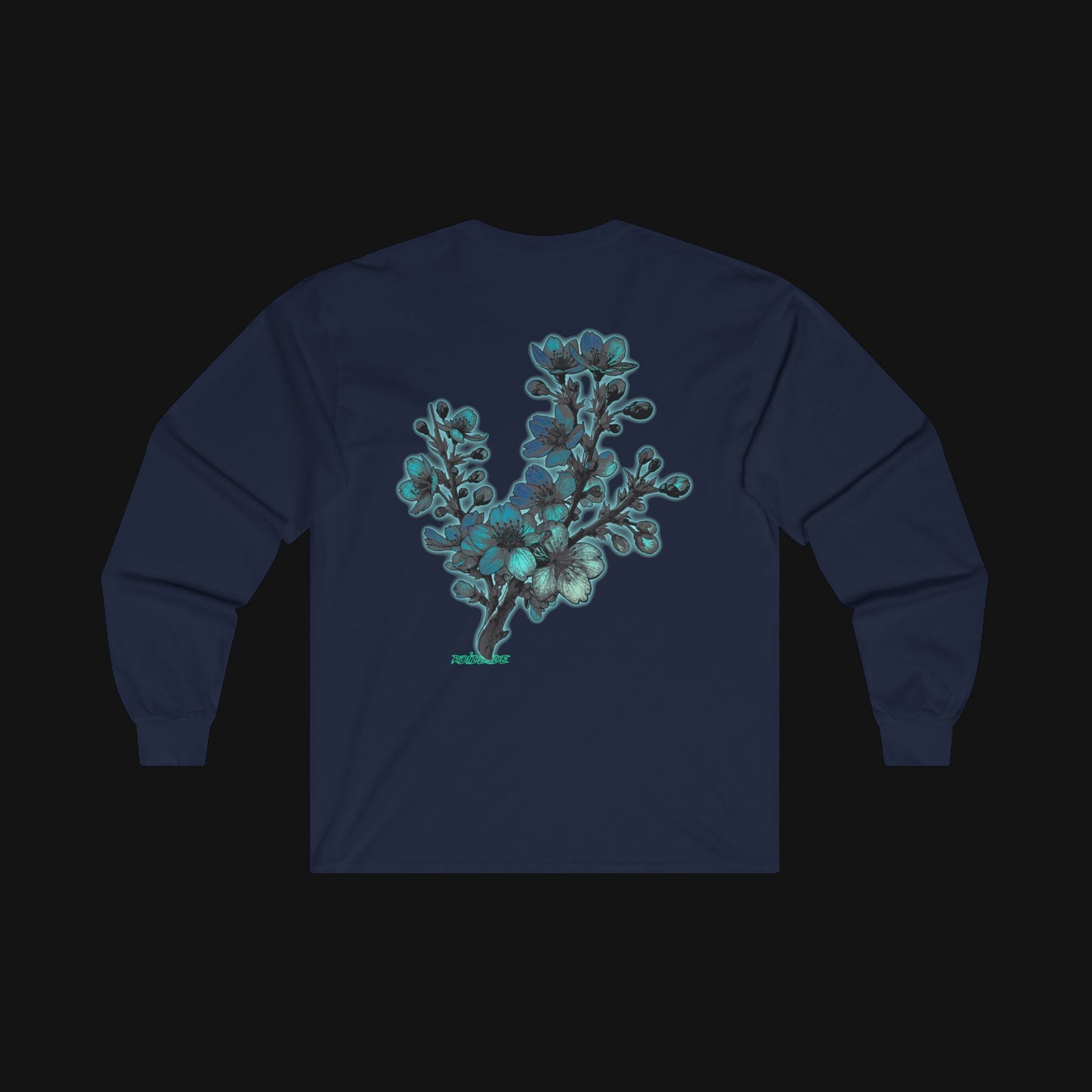 Longsleeve (100% Baumwolle) - Kirsche, hinten