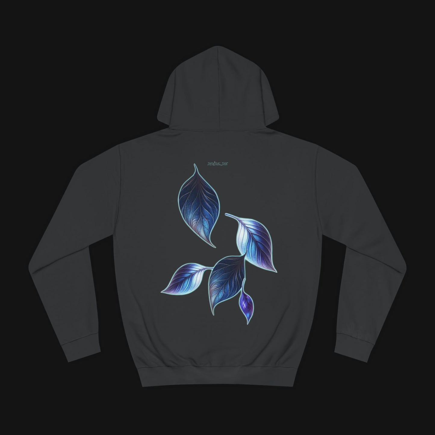 Hoodie (80% Baumwolle) - Blätter, hinten