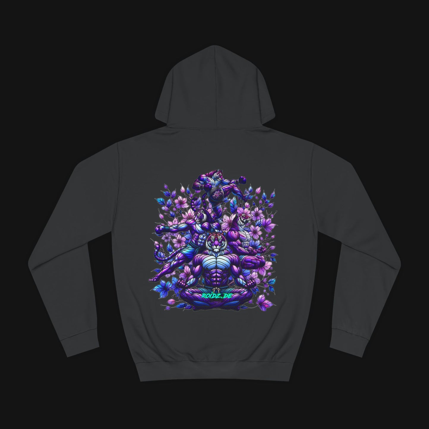 Hoodie (80% Baumwolle) - Meditieren, hinten