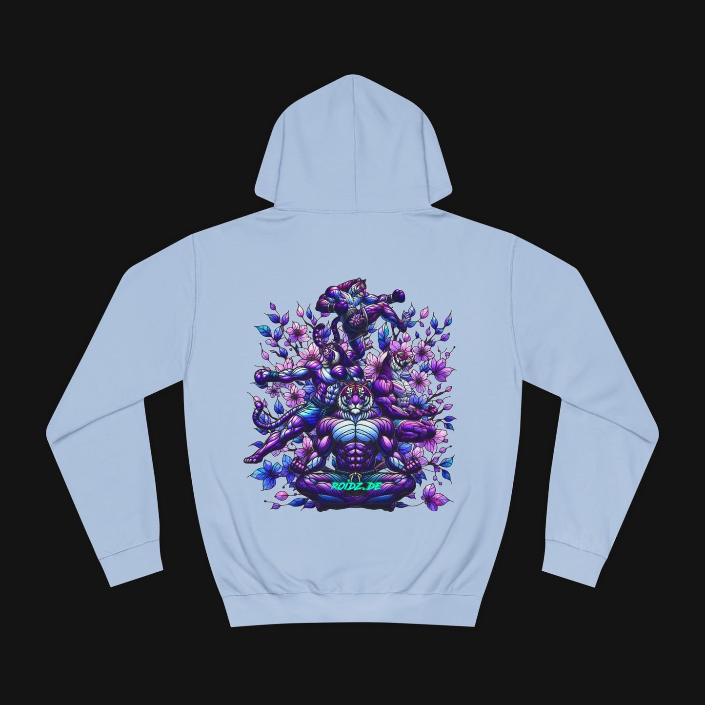 Hoodie (80% Baumwolle) - Meditieren, hinten
