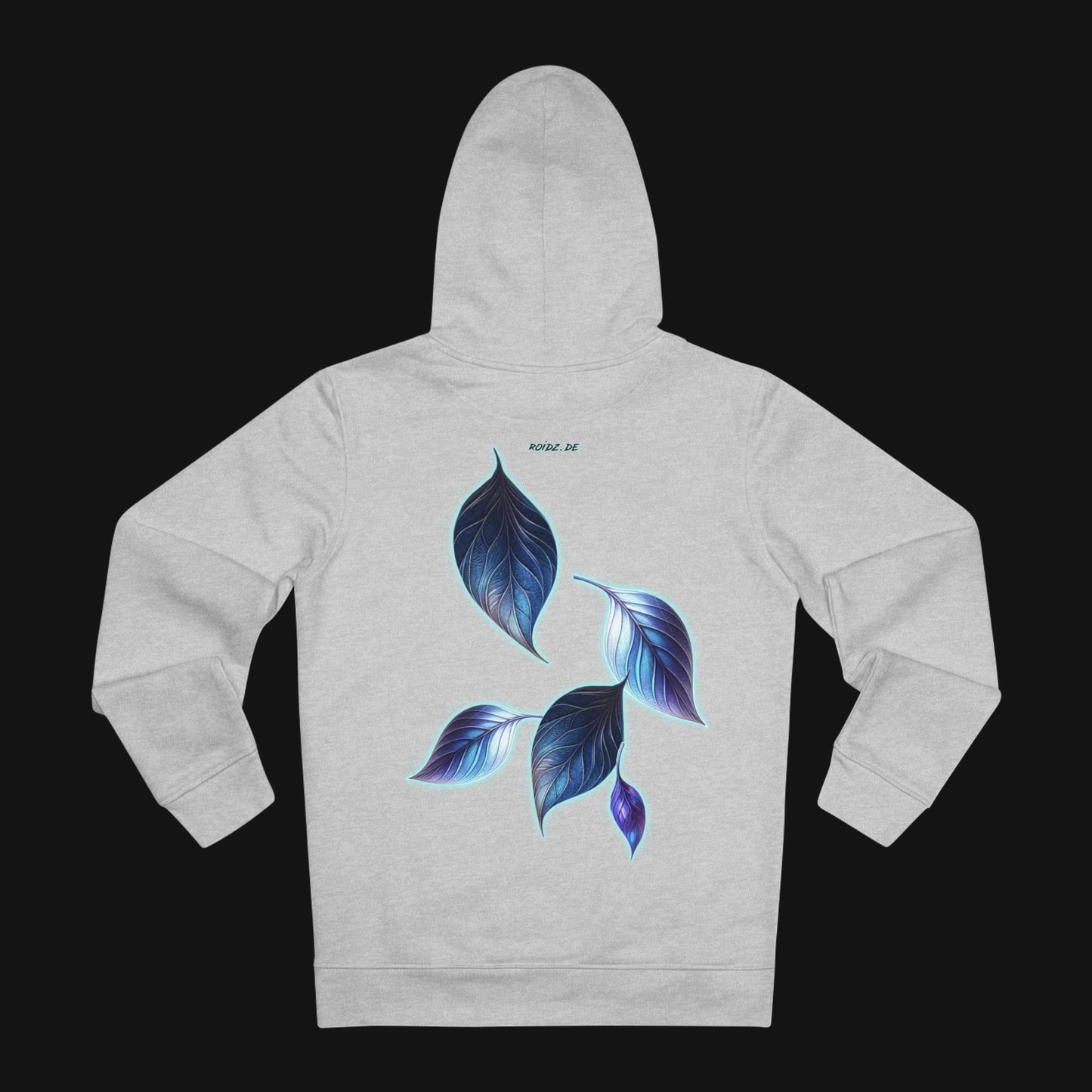 Winter-Hoodie (85% Baumwolle) - Blätter, hinten
