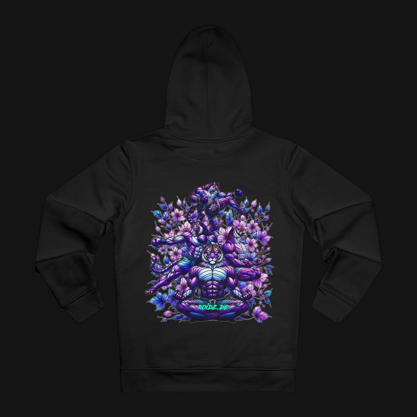 Winter-Hoodie (85% Baumwolle) - Meditieren, hinten