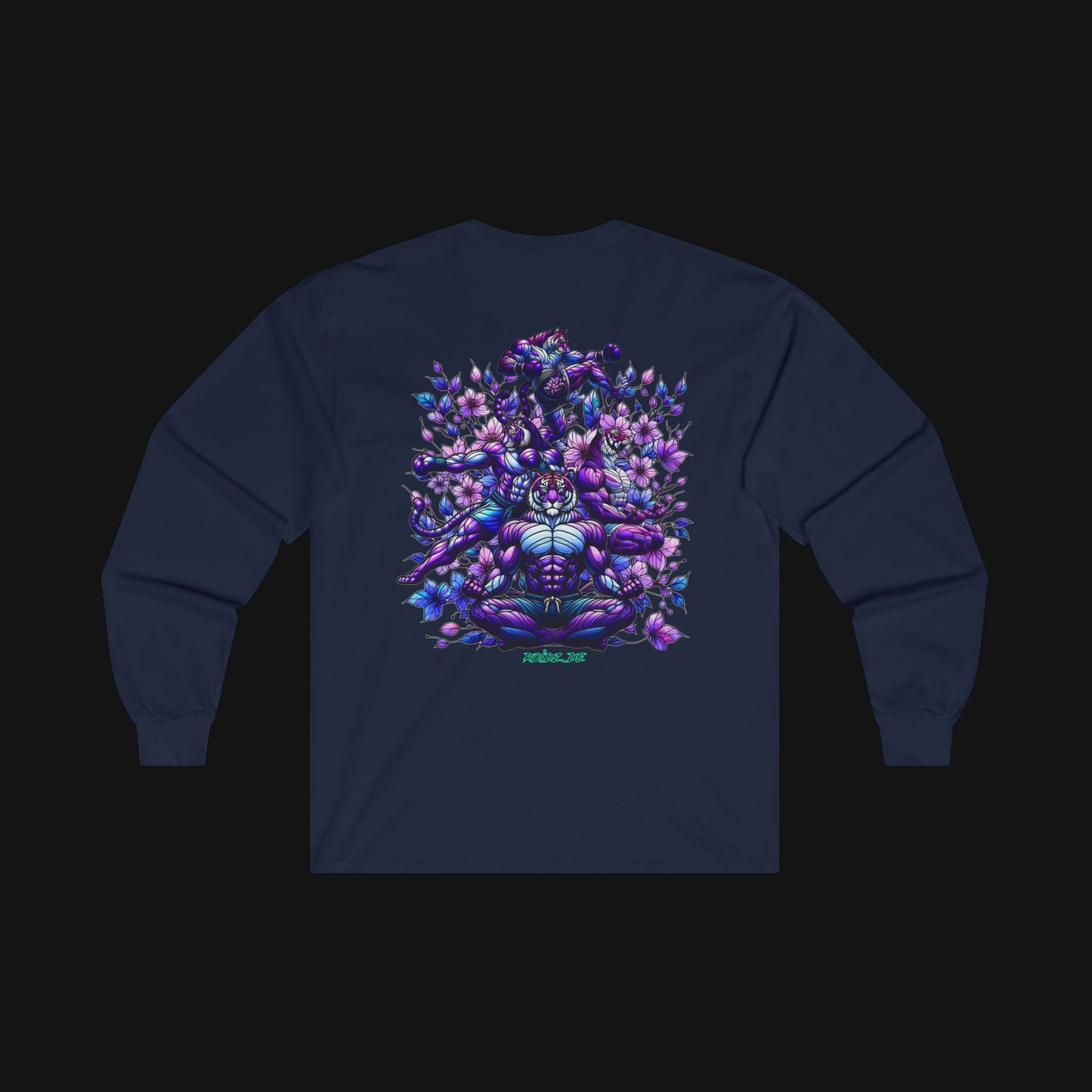 Longsleeve (100% Baumwolle) - Meditieren, hinten