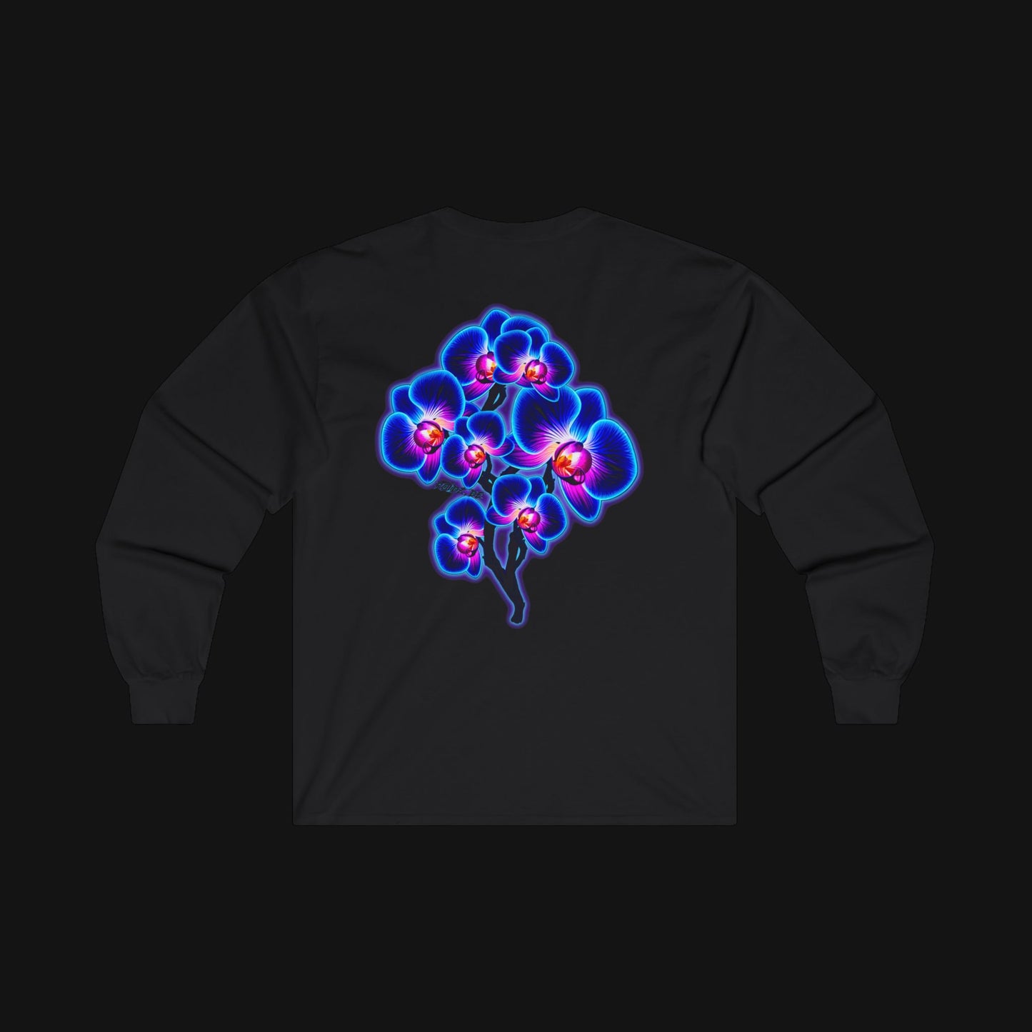 Longsleeve (100% Baumwolle) - Orchidee, hinten