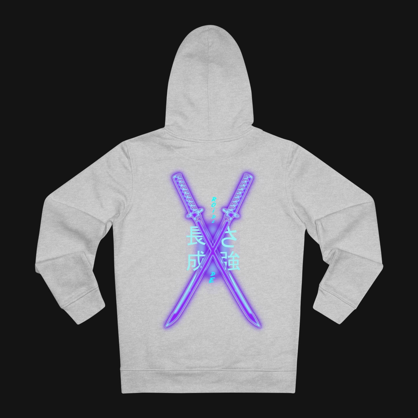 Winter-Hoodie (85% Baumwolle) - Schwerter, hinten
