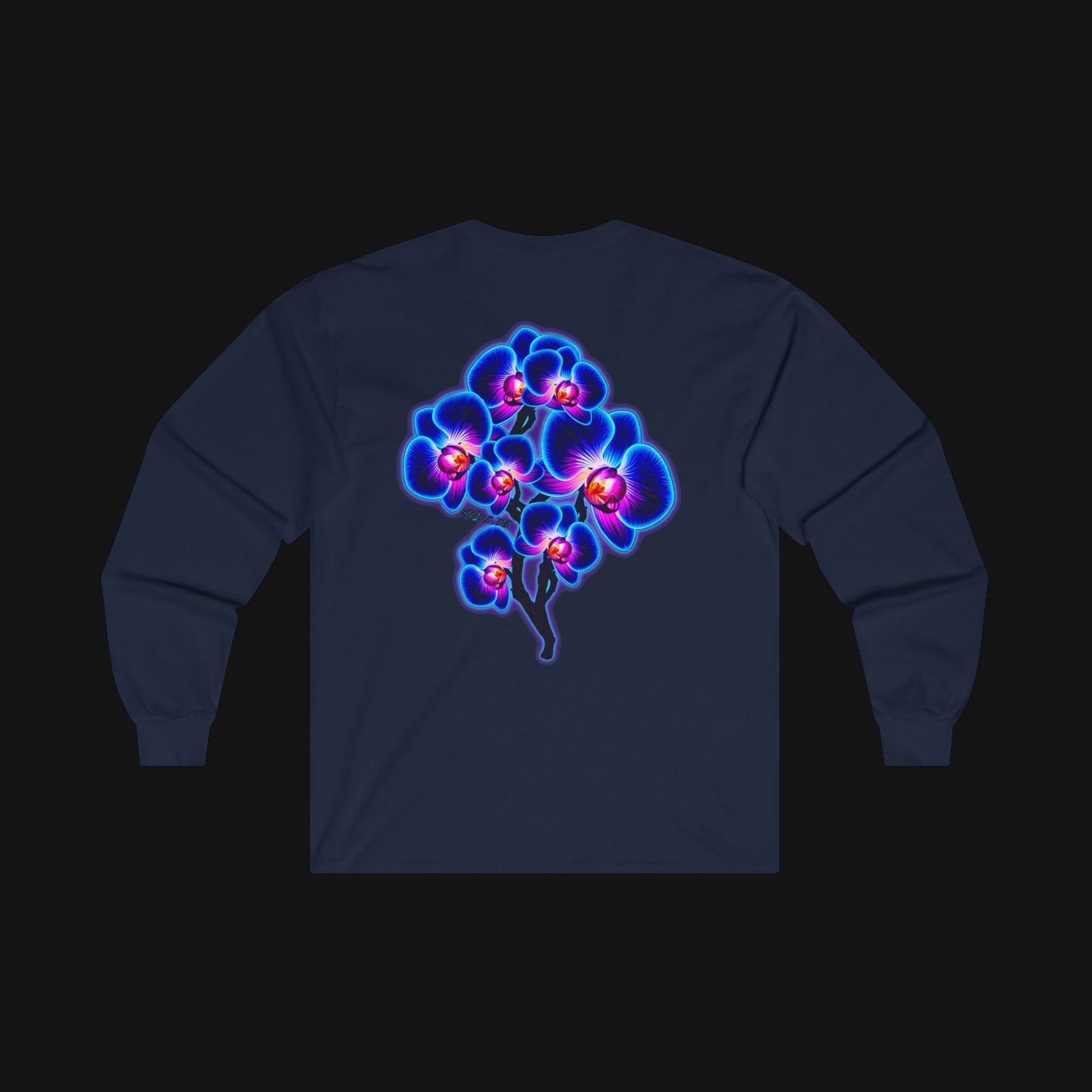 Longsleeve (100% Baumwolle) - Orchidee, hinten