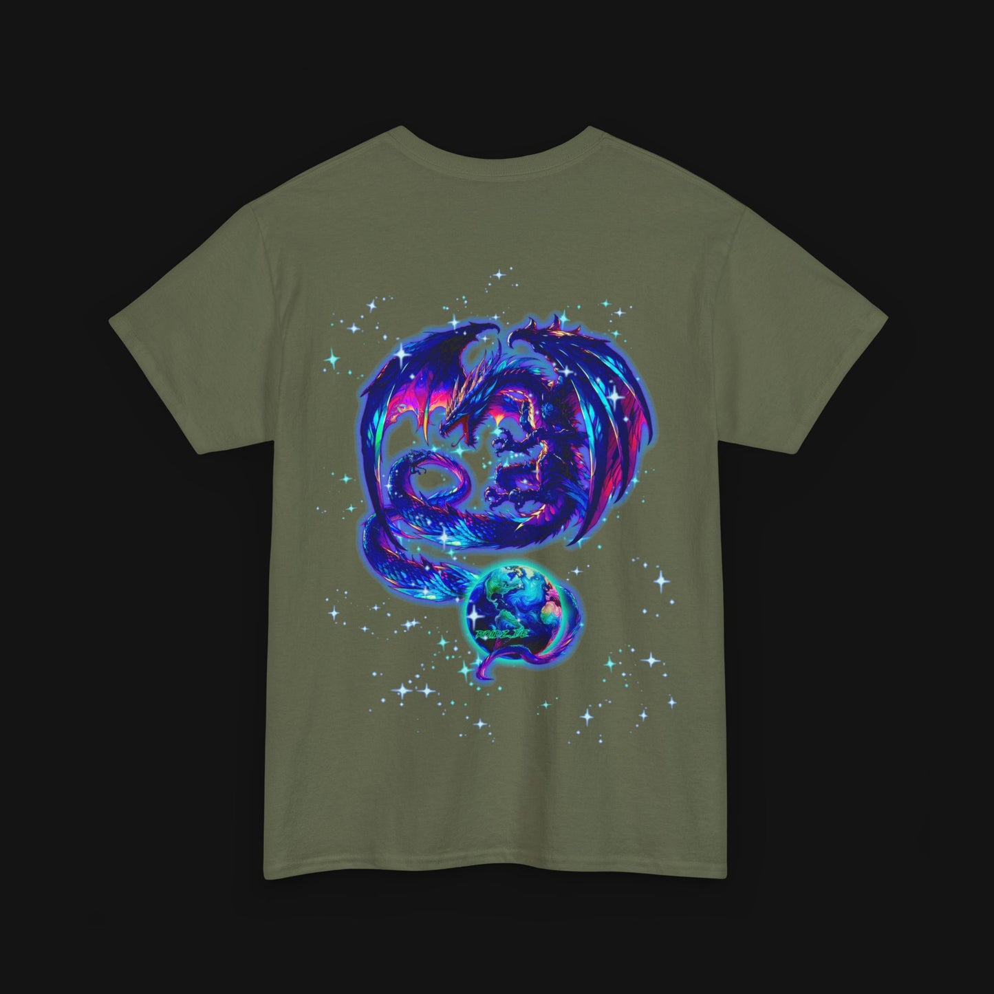 T-Shirt (100% Baumwolle) - Drachen, hinten