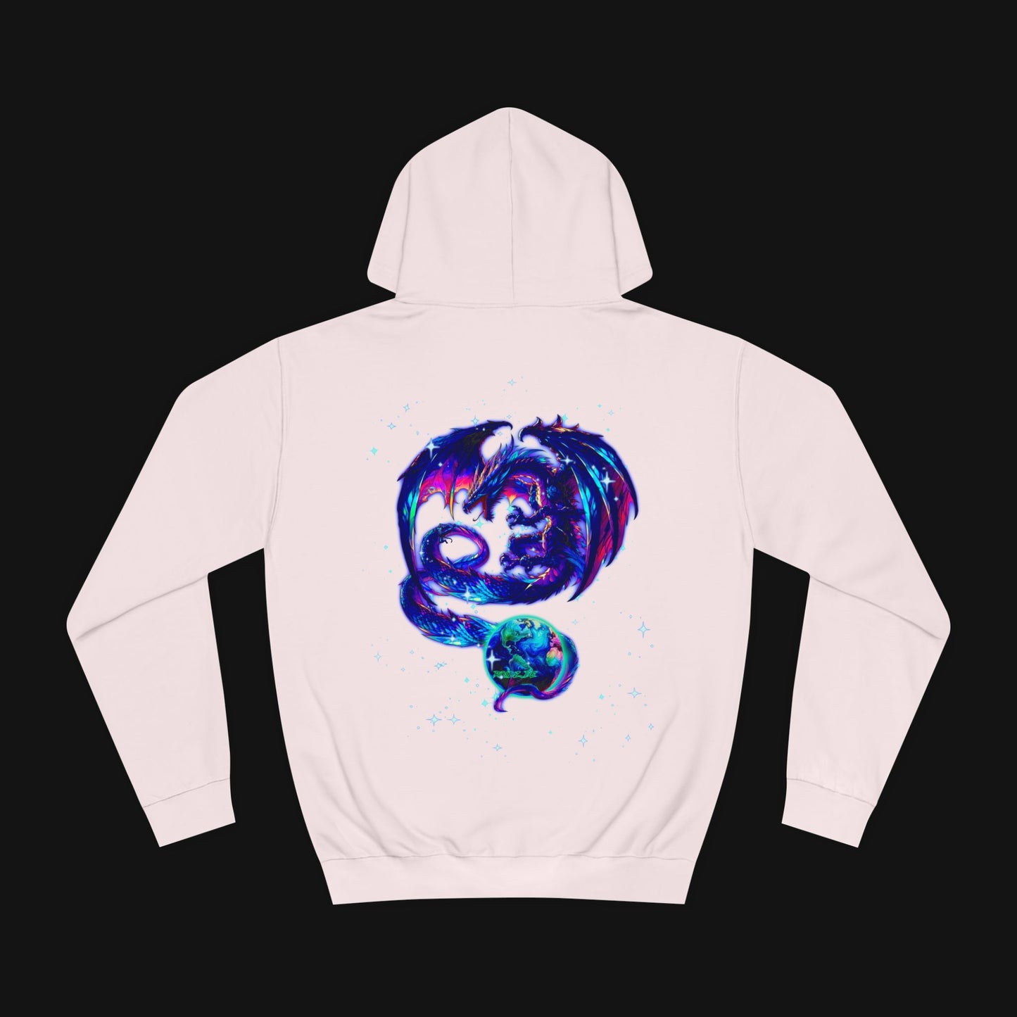 Hoodie (80% Baumwolle) - Drachen, hinten