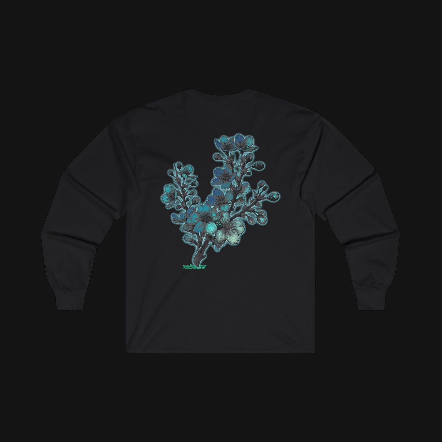 Longsleeve (100% Baumwolle) - Kirsche, hinten