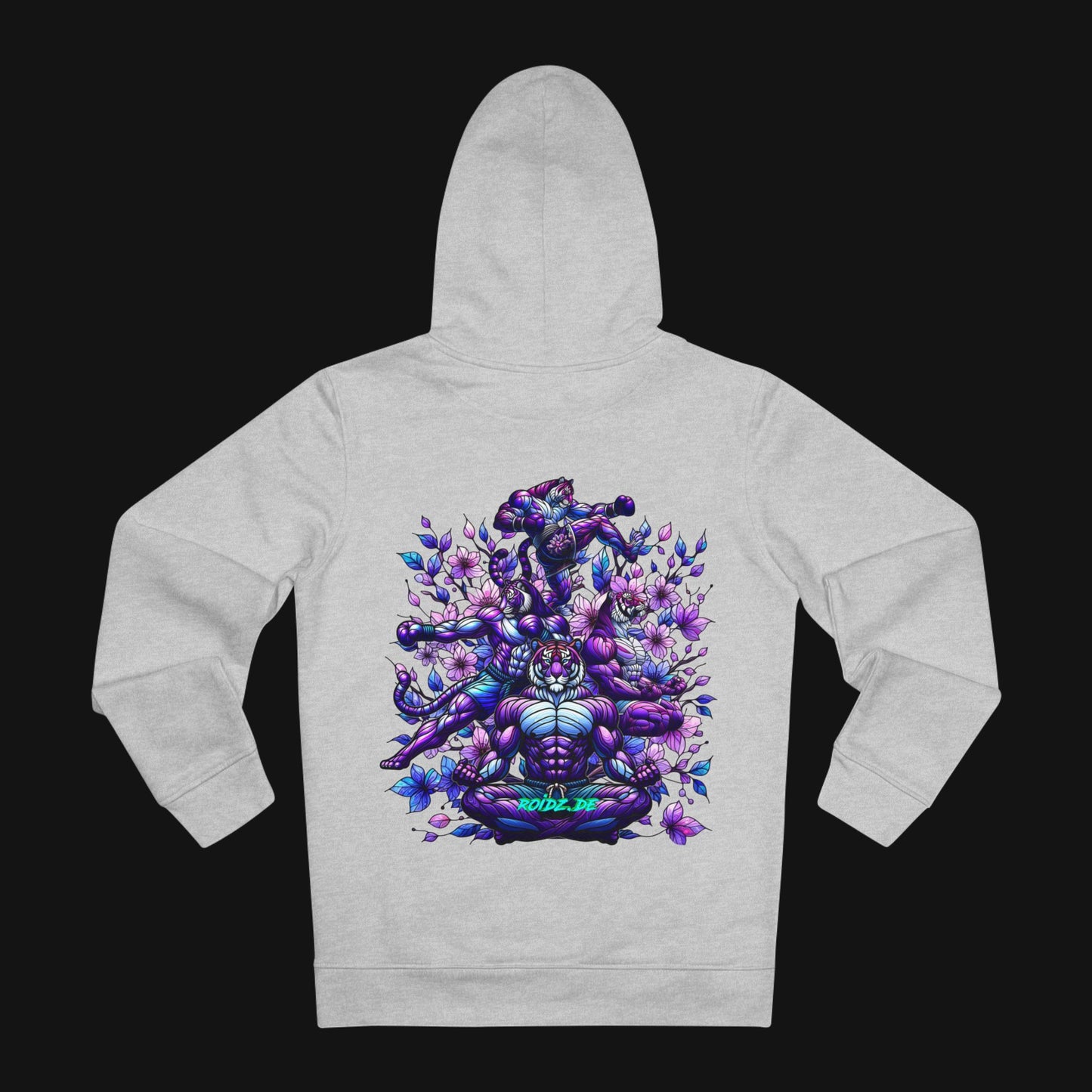 Winter-Hoodie (85% Baumwolle) - Meditieren, hinten