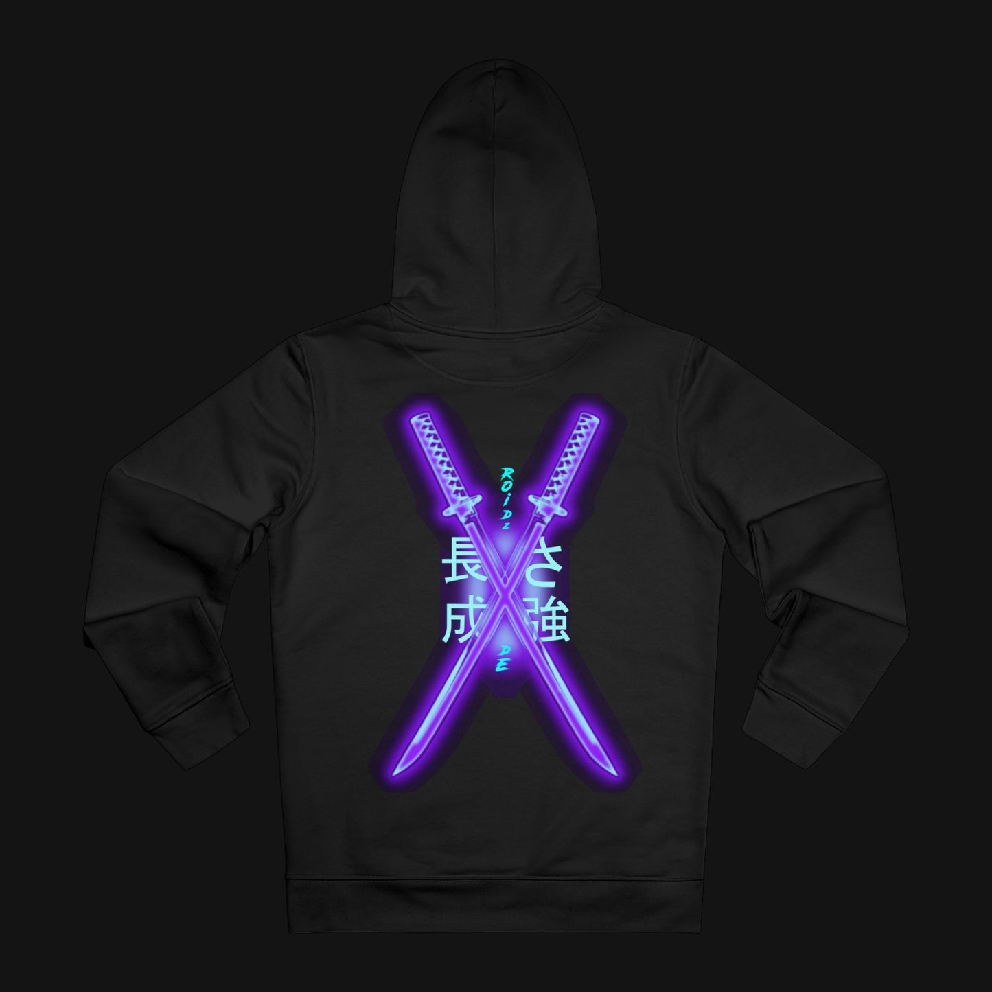 Winter-Hoodie (85% Baumwolle) - Schwerter, hinten