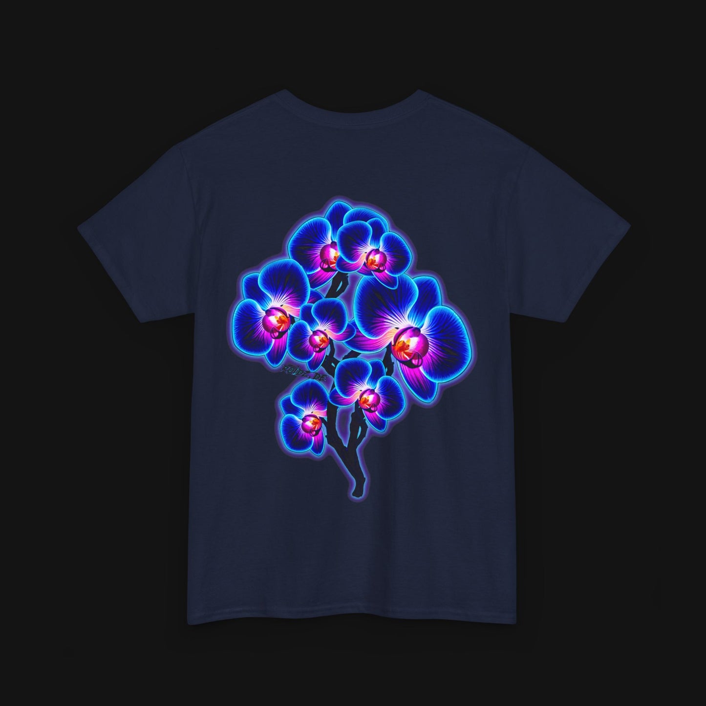 T-Shirt (100% Baumwolle) - Orchidee, hinten