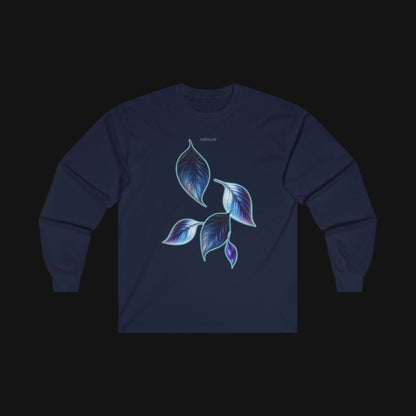 Longsleeve (100% Baumwolle) - Blätter, vorne