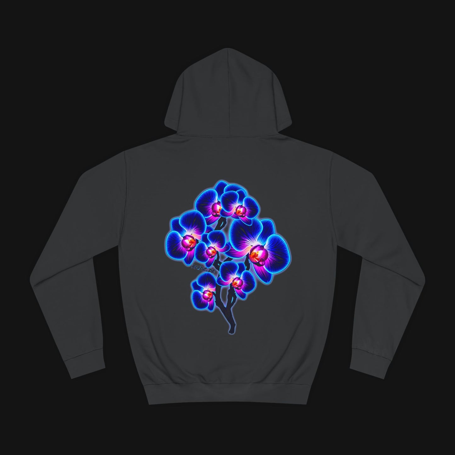Hoodie (80% Baumwolle) - Orchidee, hinten