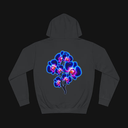 Hoodie (80% Baumwolle) - Orchidee, hinten