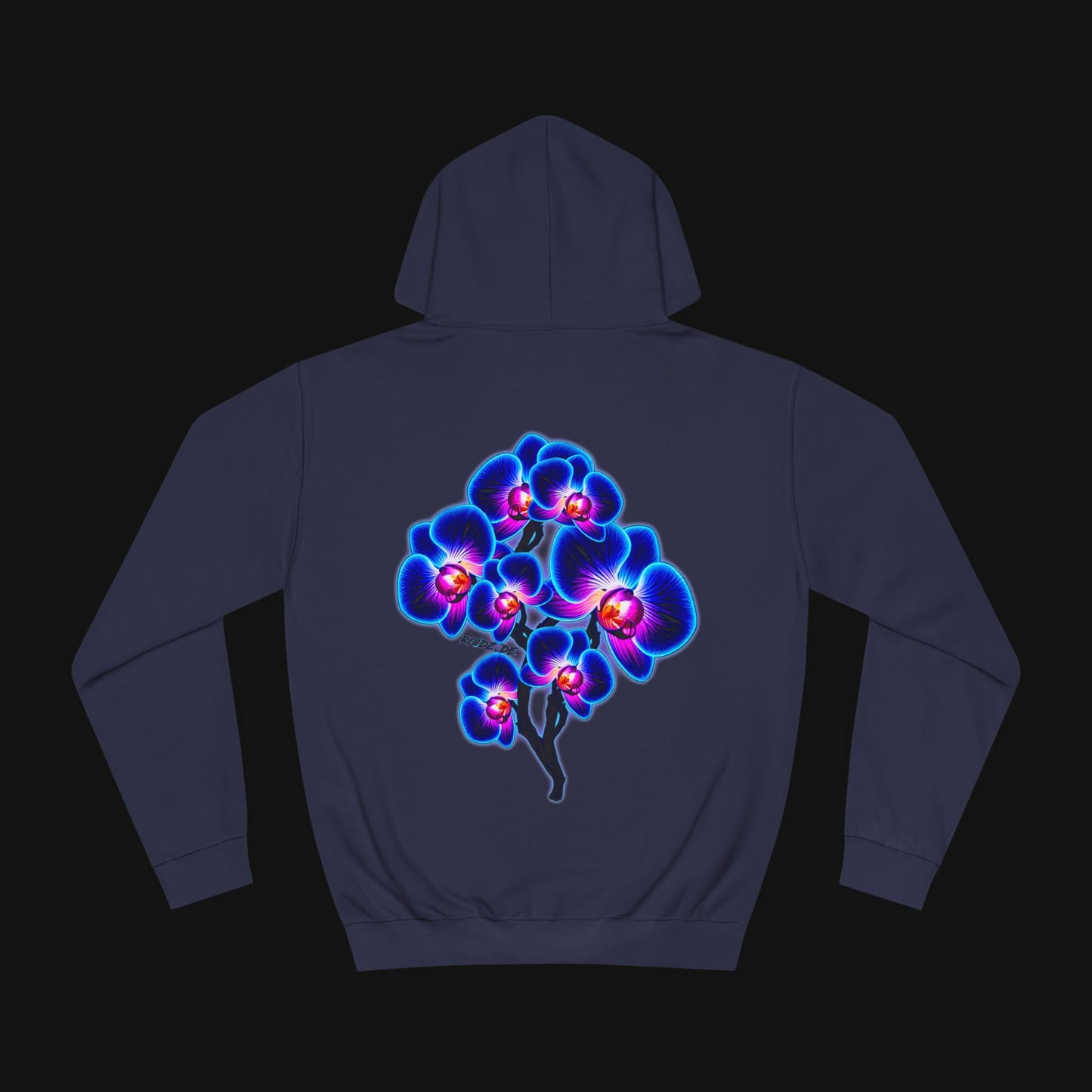 Hoodie (80% Baumwolle) - Orchidee, hinten