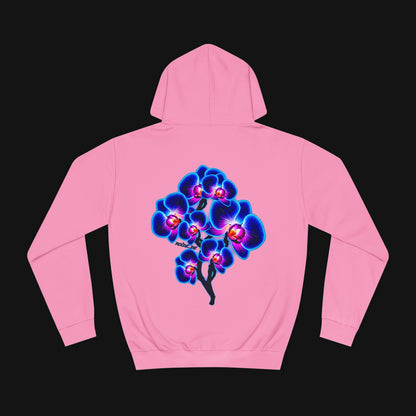 Hoodie (80% Baumwolle) - Orchidee, hinten