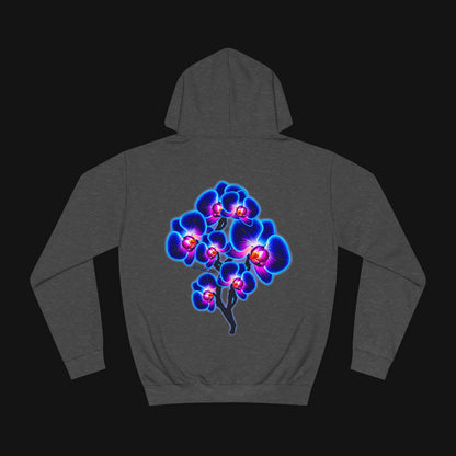 Hoodie (80% Baumwolle) - Orchidee, hinten