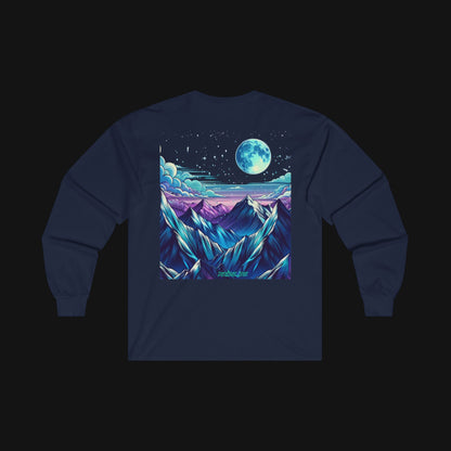 Longsleeve (100% Baumwolle) - Berge, hinten