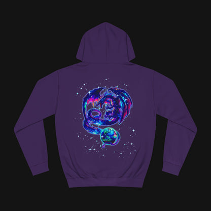 Hoodie (80% Baumwolle) - Drachen, hinten