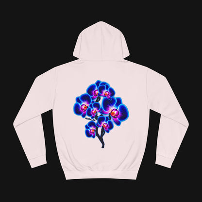 Hoodie (80% Baumwolle) - Orchidee, hinten
