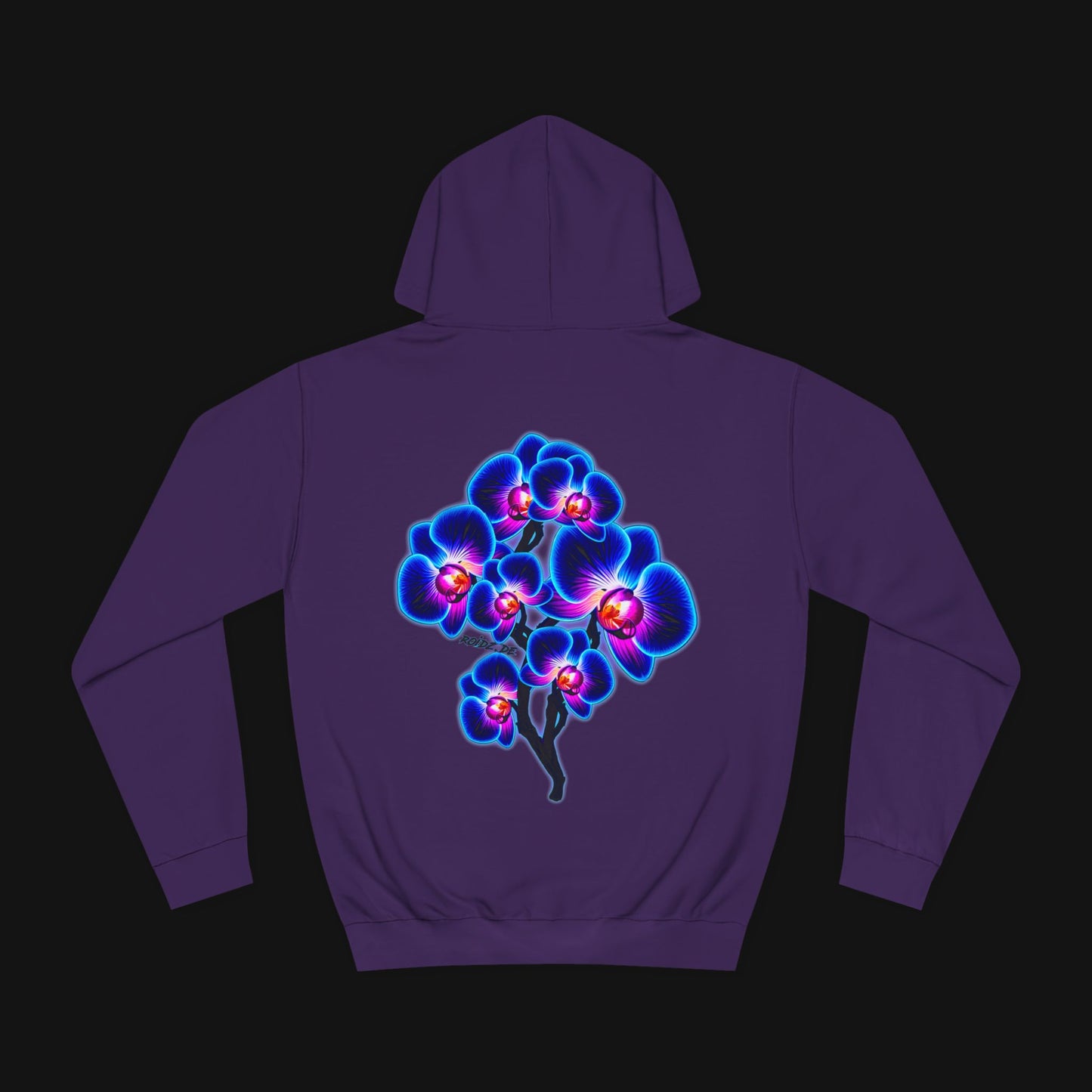 Hoodie (80% Baumwolle) - Orchidee, hinten