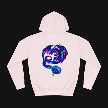 Hoodie (80% Baumwolle) - Drachen, hinten